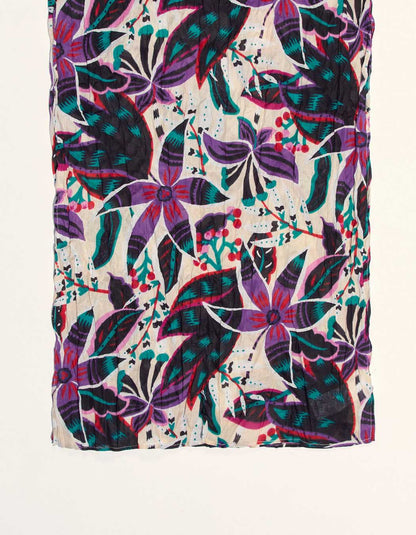 Foulard imprimé coton bio LAVANDI