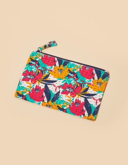 Pochette quiltée en coton