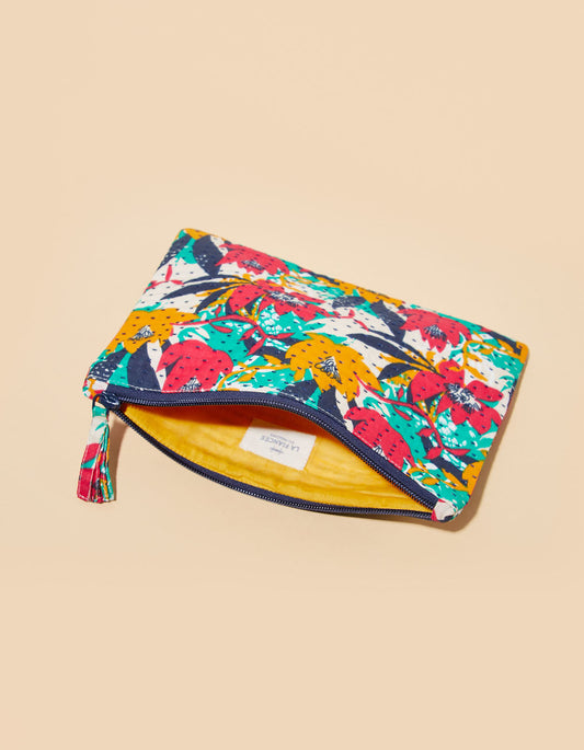 Pochette quiltée en coton