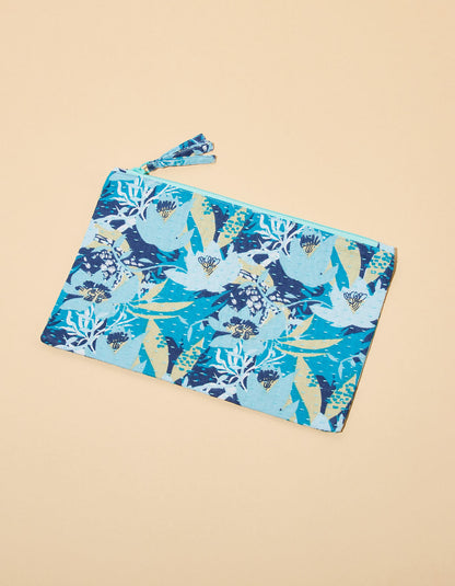 Pochette quiltée en coton