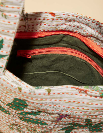 Tote bag zippé