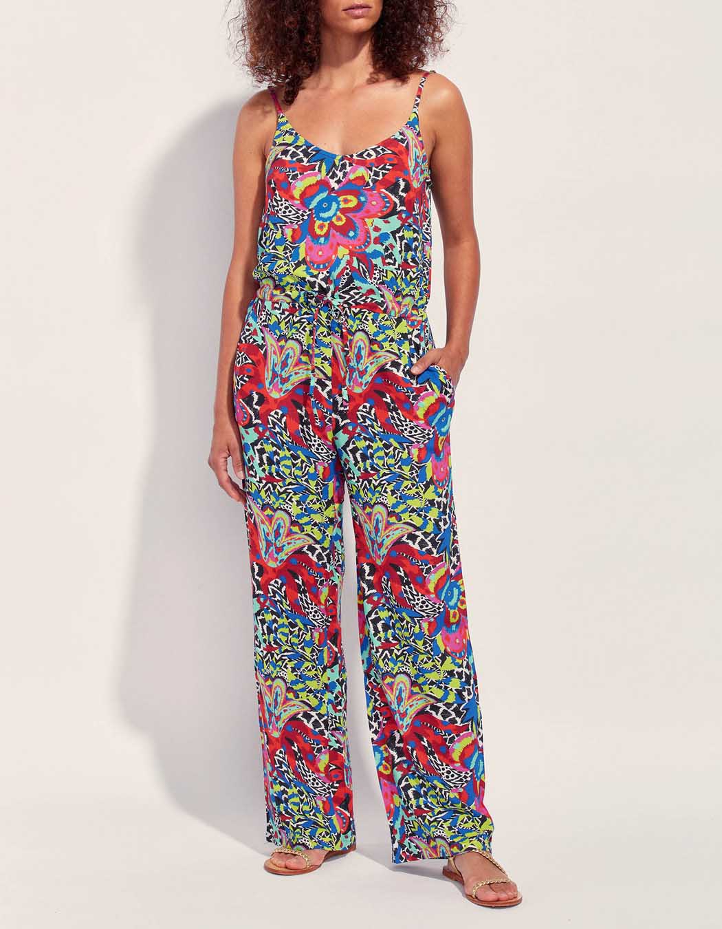 Combi pantalon à bretelles Ecovero XILOMEN