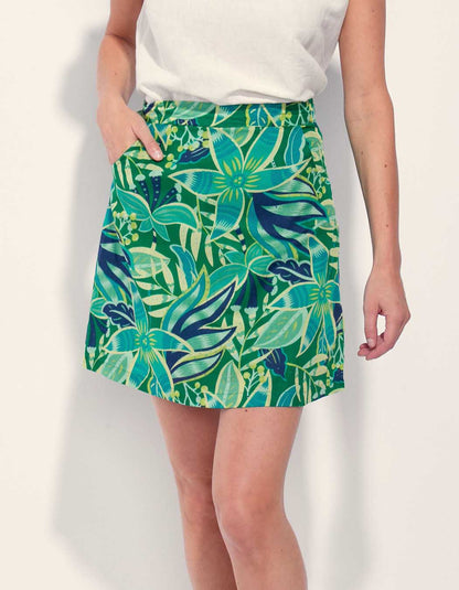 Jupe imprimée coton bio doublée FRIDA