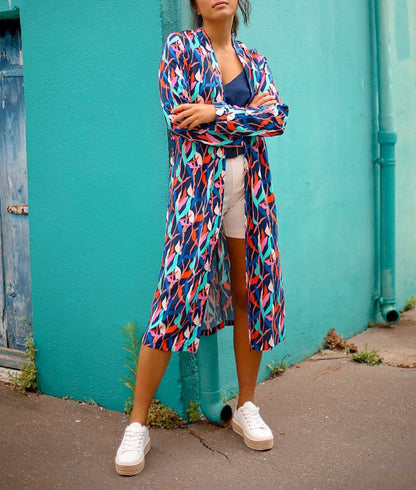 Kimono long imprimé fluide Ecovero ITZEL