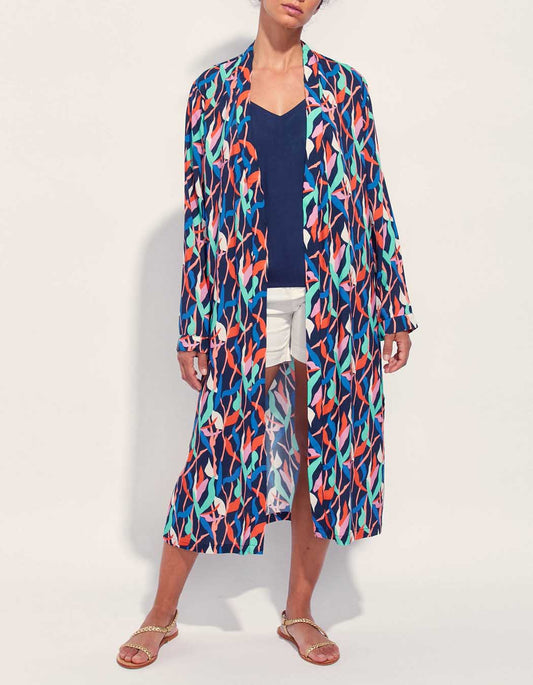 Kimono long imprimé fluide Ecovero ITZEL