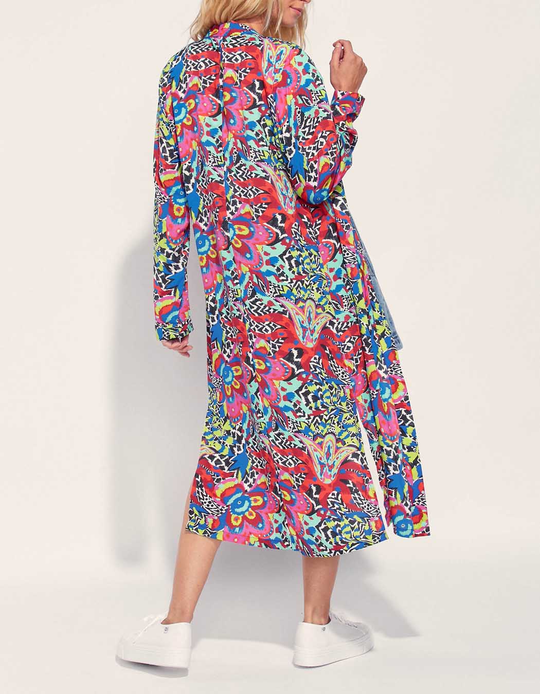 Kimono long imprimé fluide Ecovero ITZEL