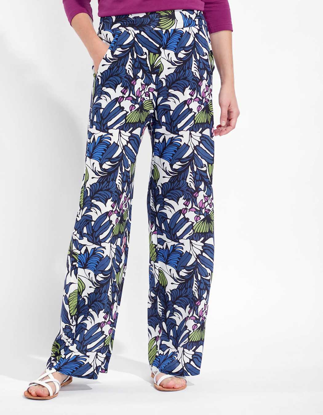 Pantalon fluide imprimé ESTIA