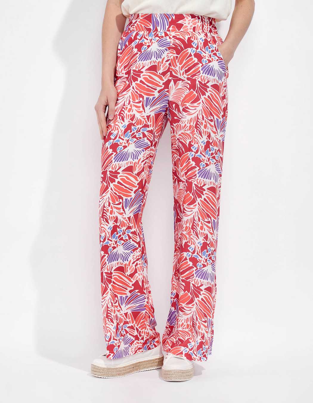 Pantalon fluide imprimé ESTIA