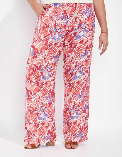 Pantalon fluide imprimé ESTIA