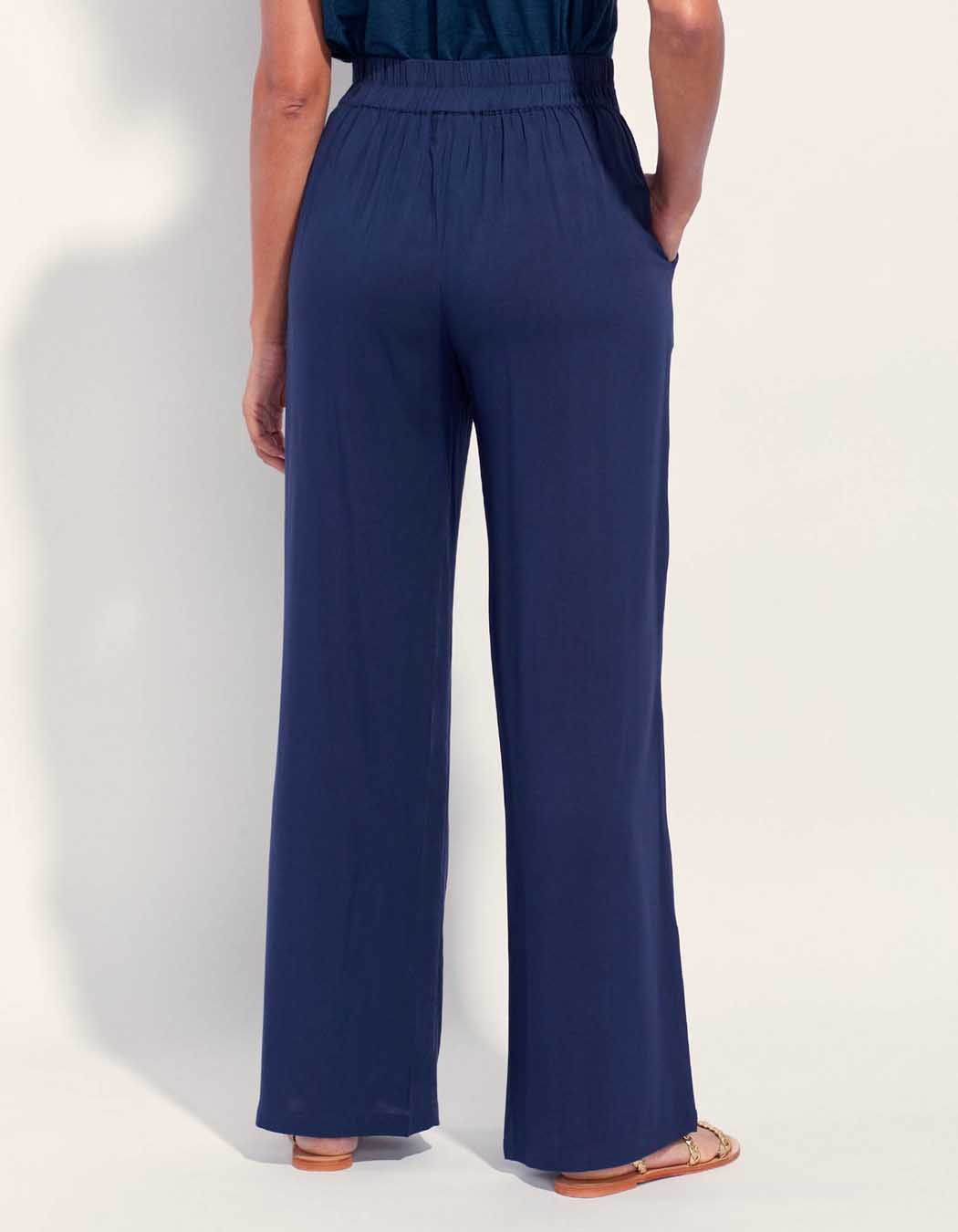 Pantalon fluide imprimé Ecovero ESTIA