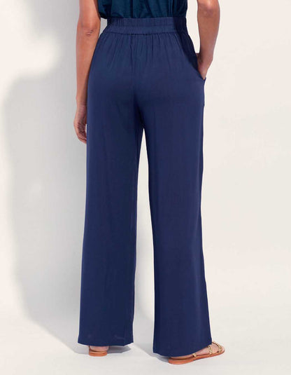 Pantalon fluide imprimé Ecovero ESTIA