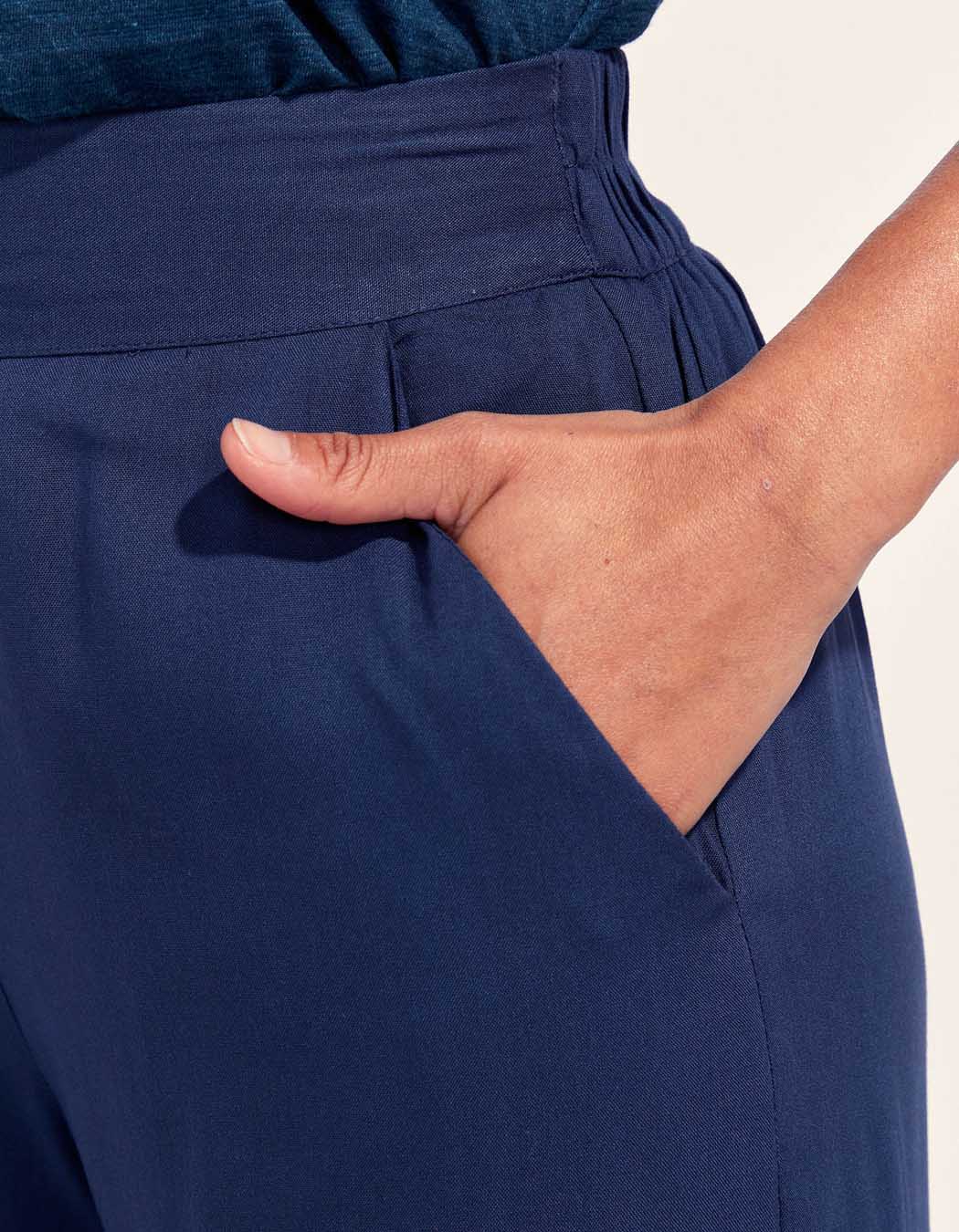 Pantalon fluide imprimé Ecovero ESTIA