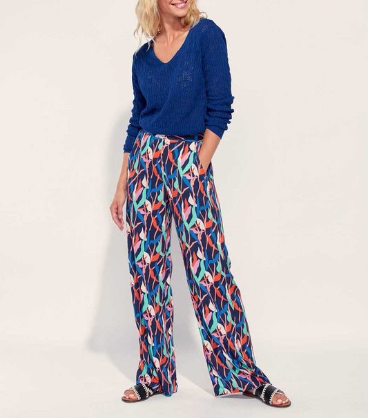 Pantalon fluide imprimé Ecovero ESTIA
