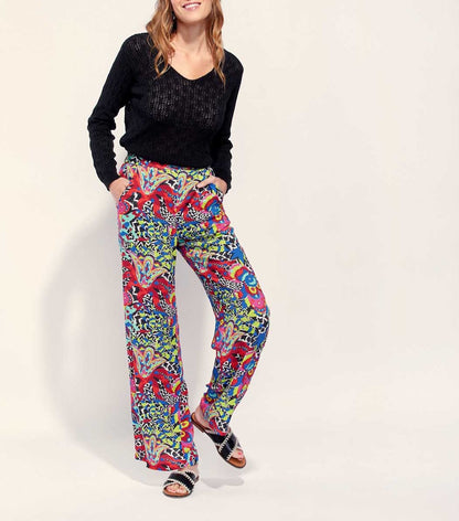 Pantalon fluide imprimé Ecovero ESTIA