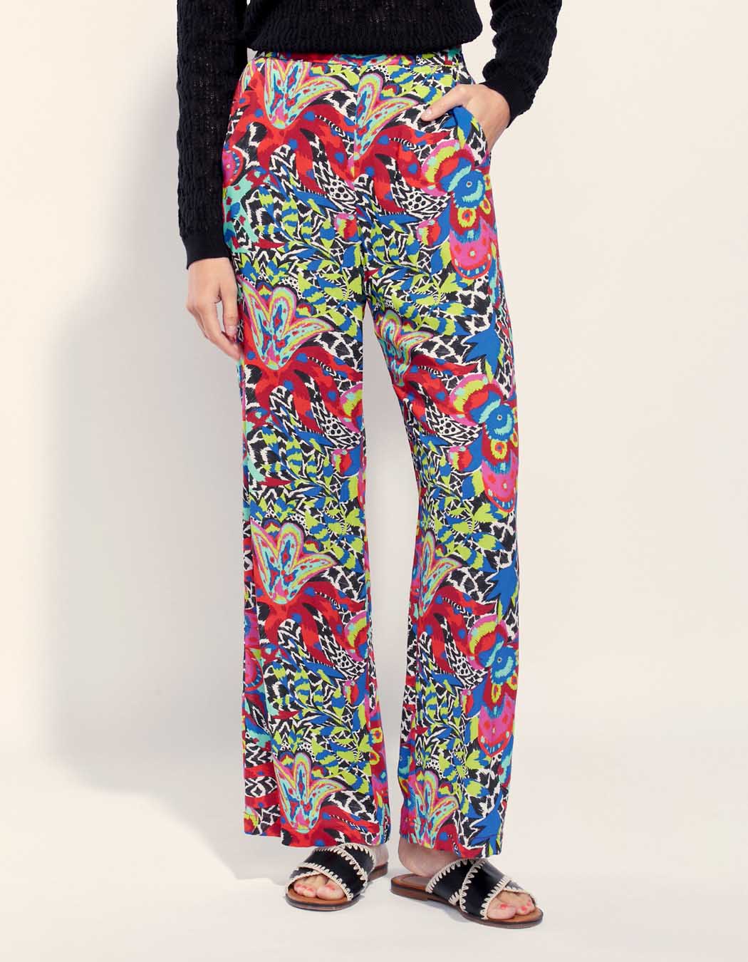 Pantalon fluide imprimé Ecovero ESTIA