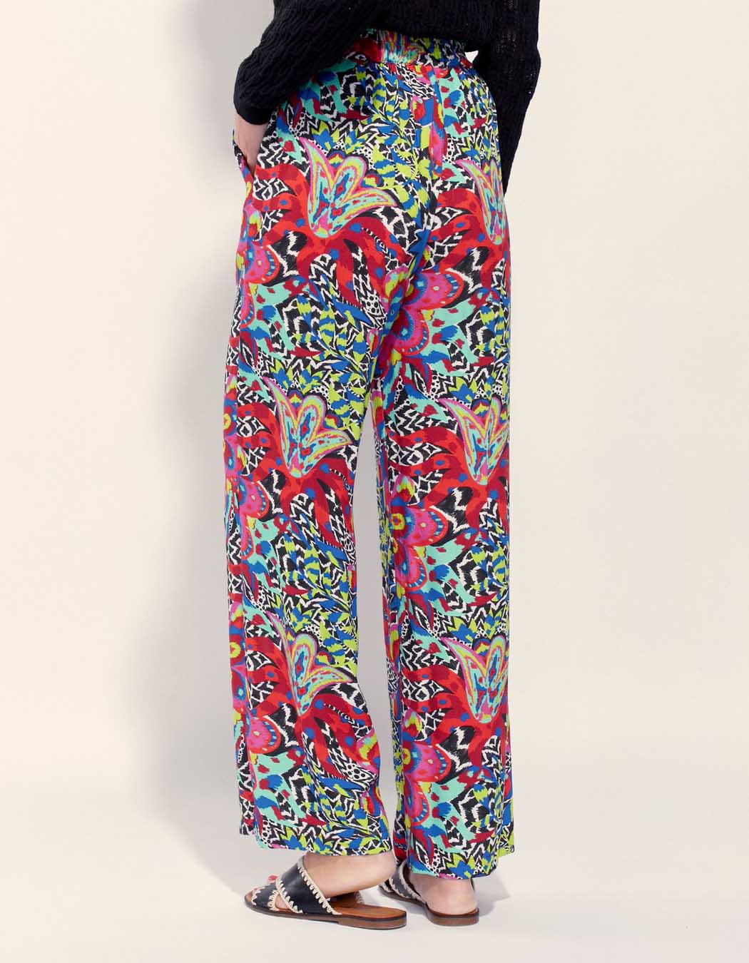 Pantalon fluide imprimé Ecovero ESTIA