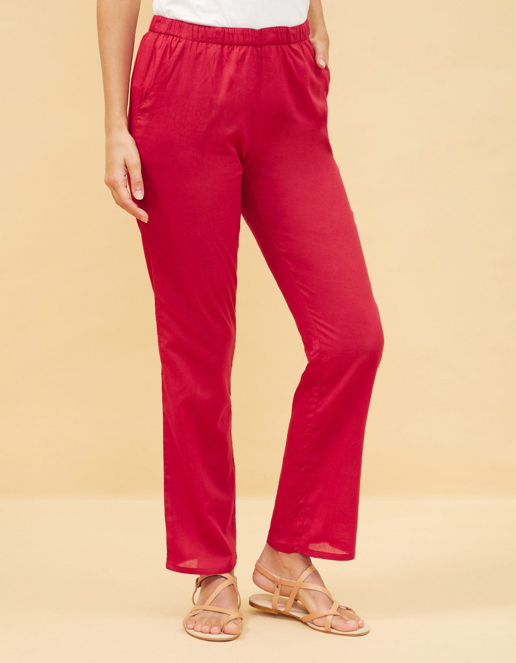 Pantalon voile de coton Vince