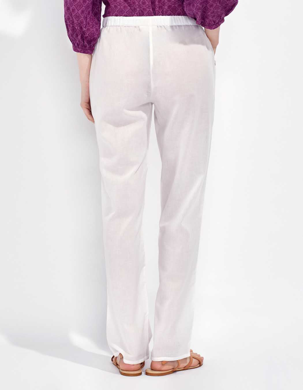 Pantalon léger coton bio uni VIVEK