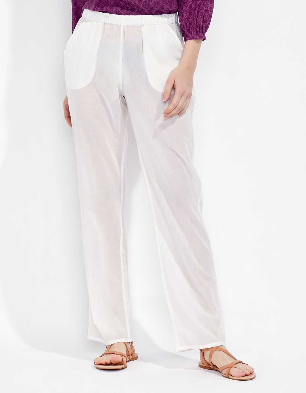 Pantalon léger coton bio uni VIVEK