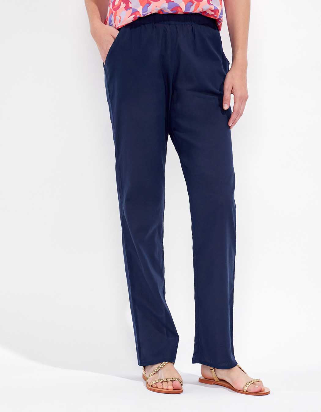Pantalon léger coton bio uni VIVEK