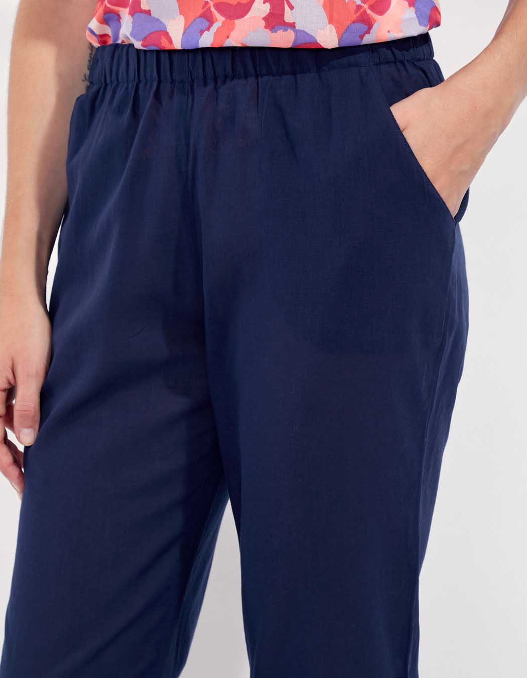 Pantalon léger coton bio uni VIVEK