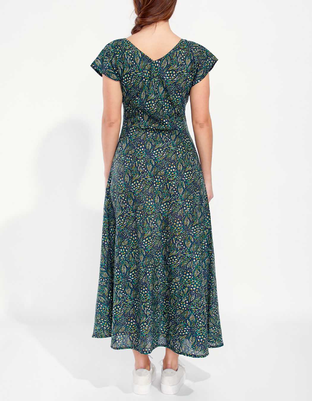 Robe longue fleuri