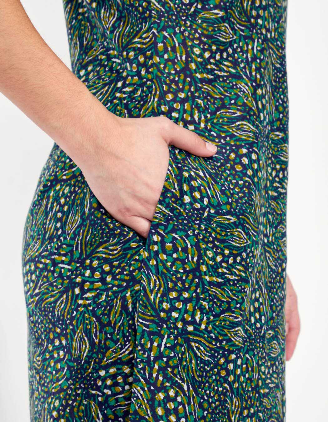 Robe longue fleuri