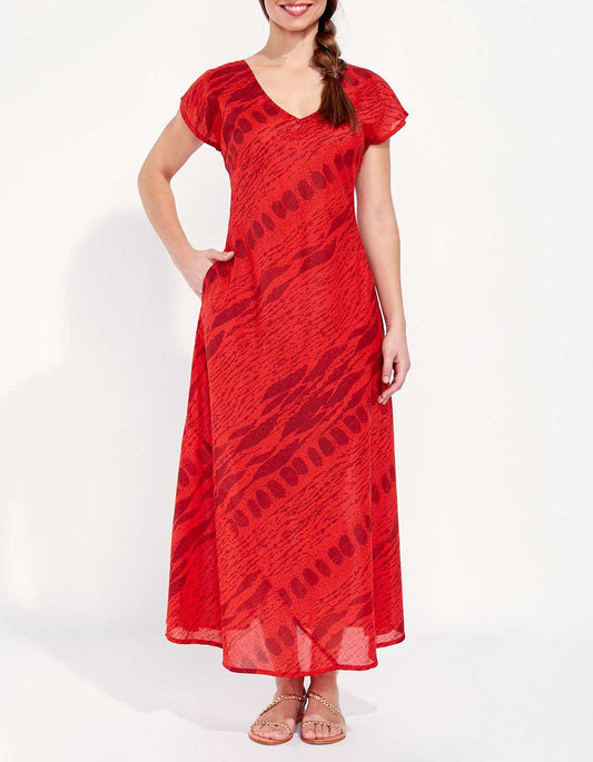 Robe longue fleuri