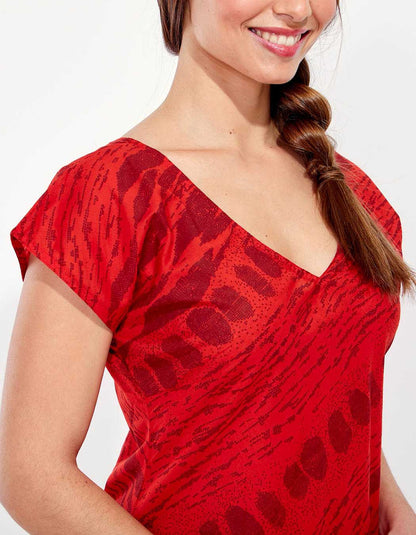 Robe longue fleuri