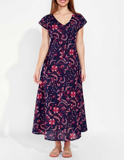 Robe longue fleuri