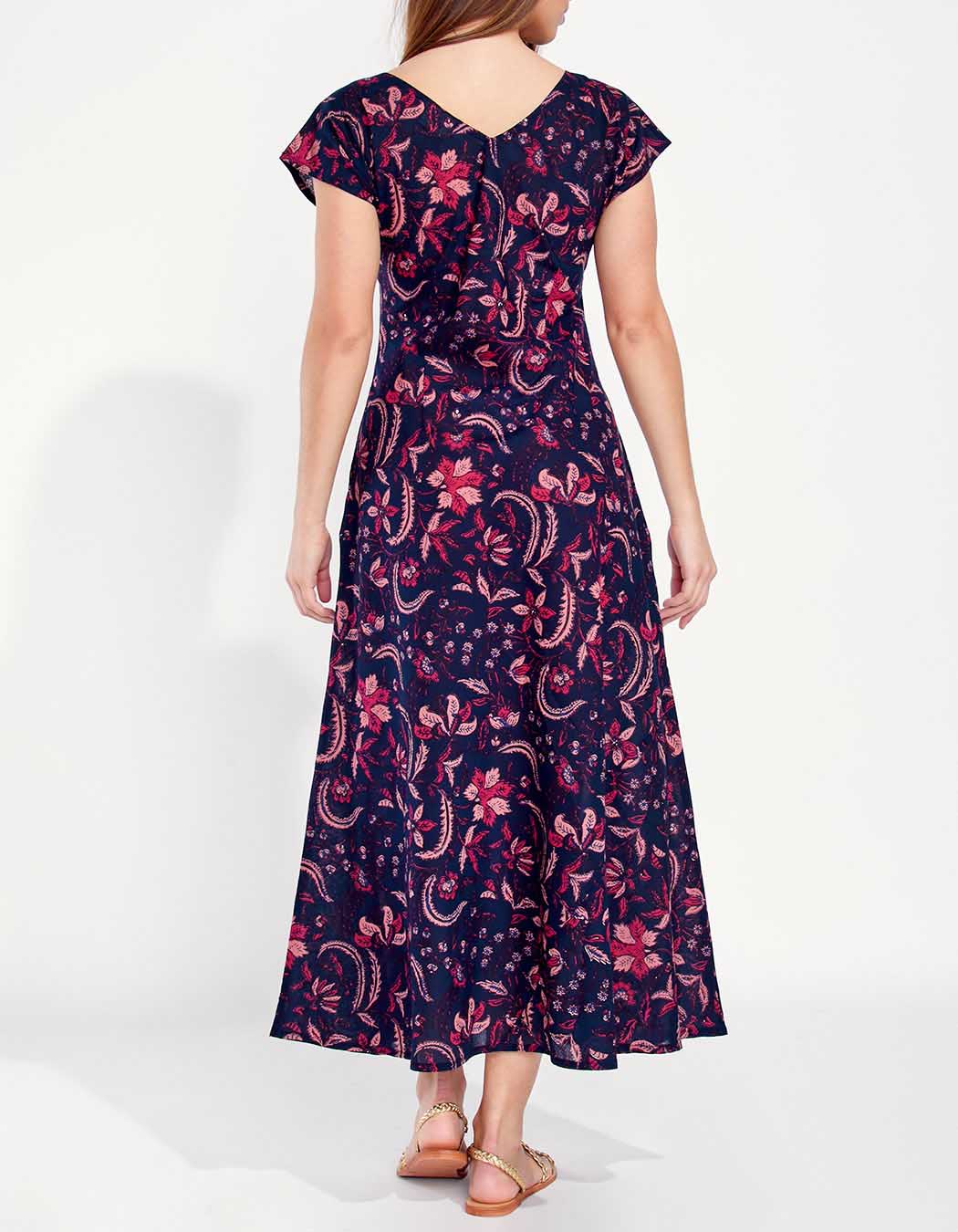 Robe longue fleuri