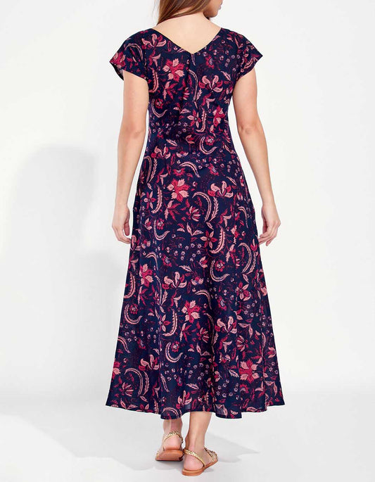 Robe longue fleuri