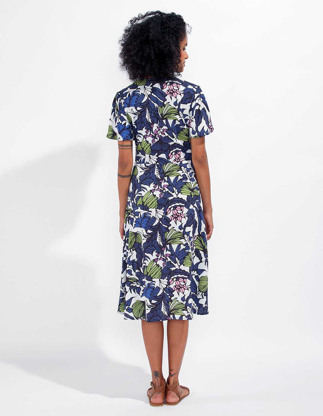 Robe fluide imprimée BINTOU