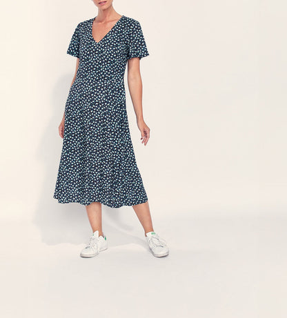 Robe midi fluide imprimée BINTOU