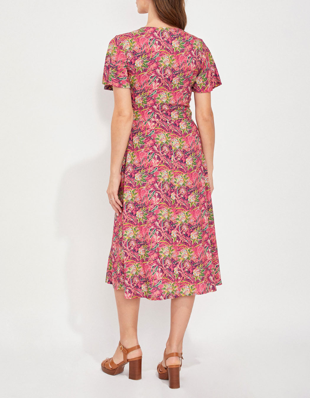 Robe midi fluide imprimée BINTOU