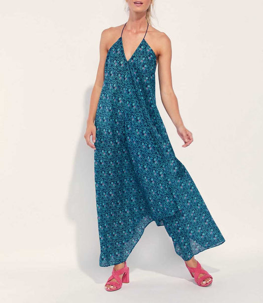 Robe longue imprimée d'été coton bio DIENG
