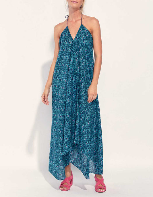 Robe longue imprimée d'été coton bio DIENG