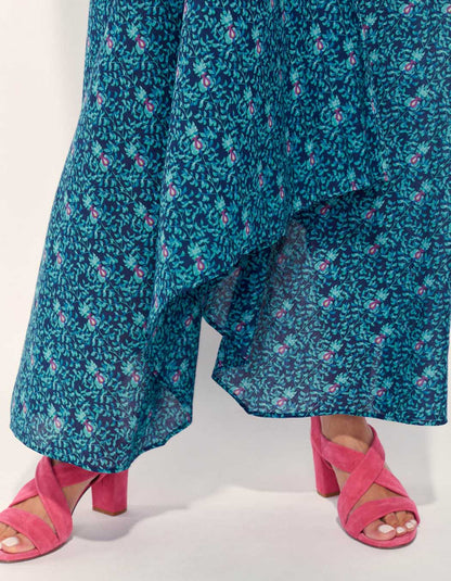 Robe longue imprimée d'été coton bio DIENG
