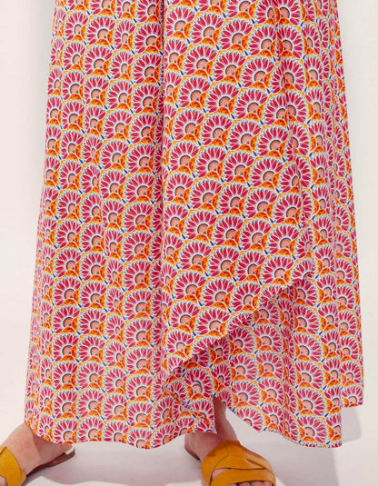 Robe longue imprimée d'été coton bio DIENG