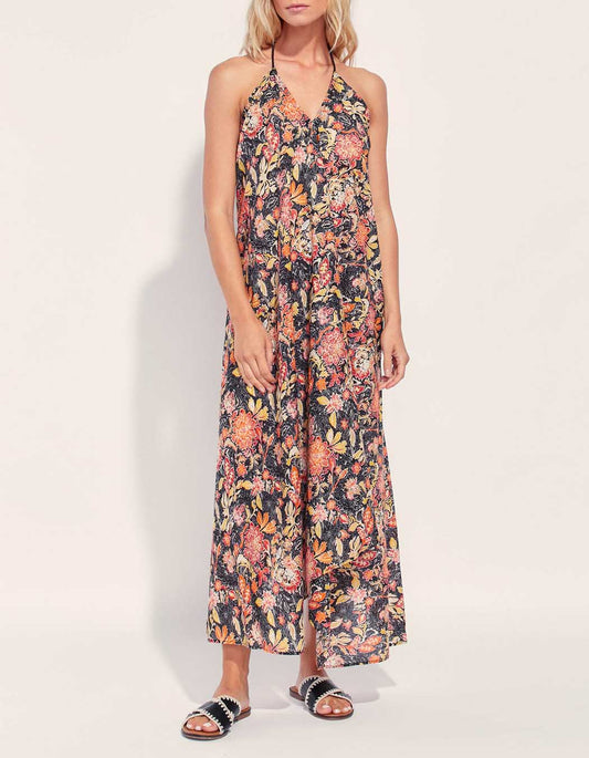 Robe longue imprimée d'été coton bio DIENG