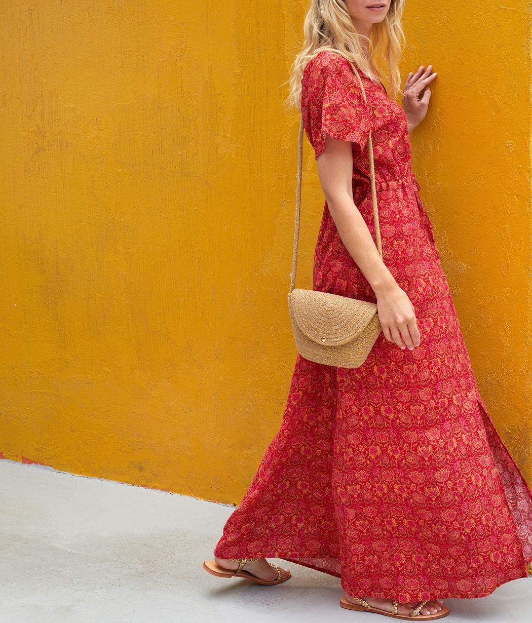Robe manches papillon coton bio AMAYA