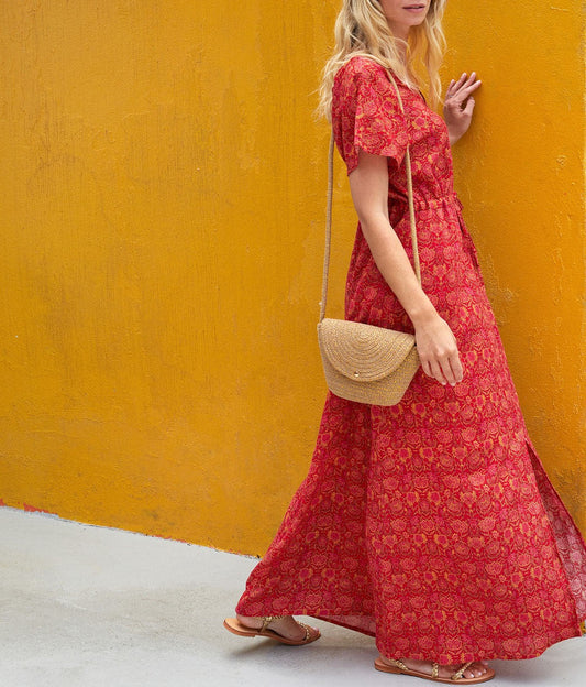 Robe manches papillon coton bio AMAYA