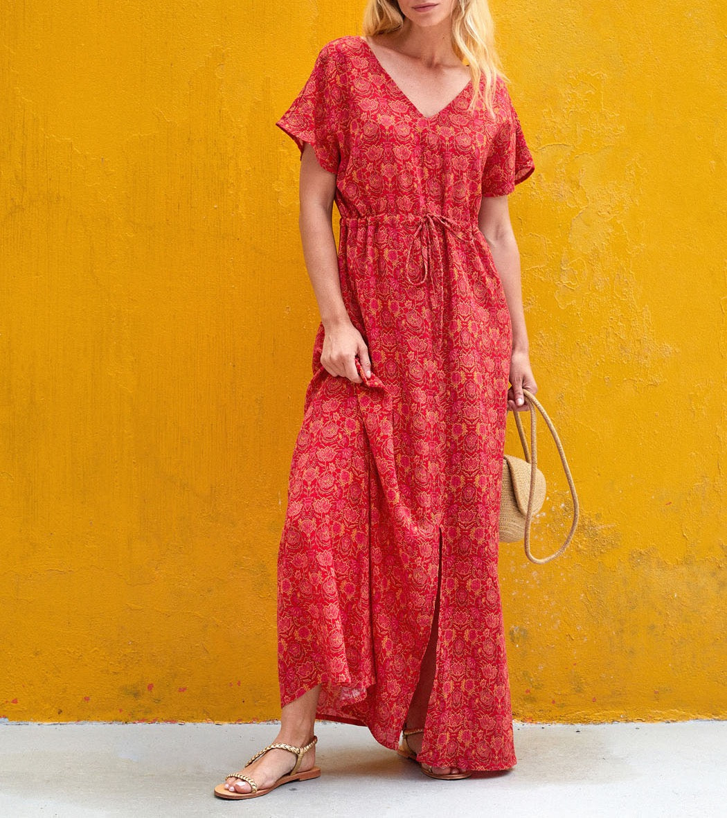 Robe manches papillon coton bio AMAYA