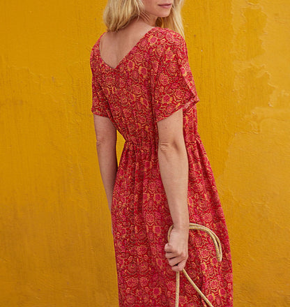 Robe manches papillon coton bio AMAYA