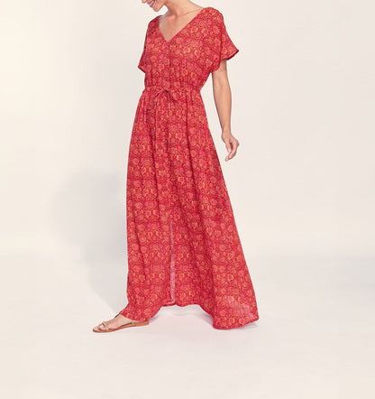 Robe manches papillon coton bio AMAYA