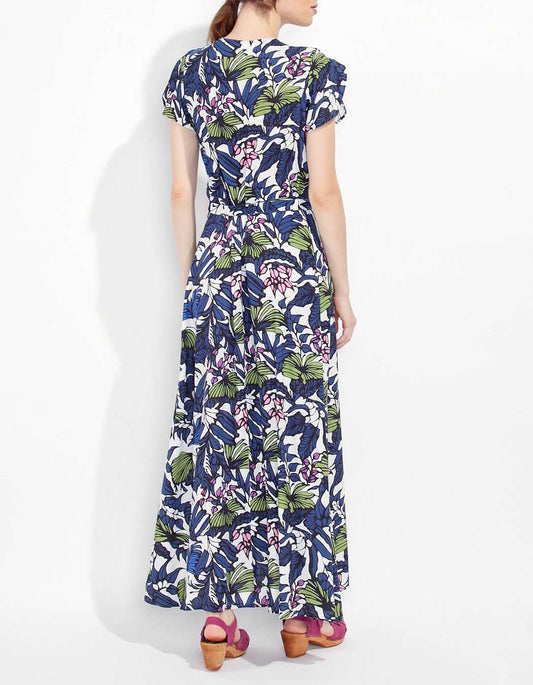 Robe longue cache-cœur ELEZA