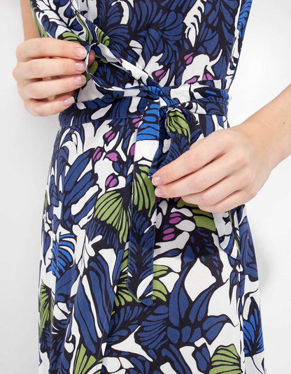 Robe longue cache-cœur ELEZA