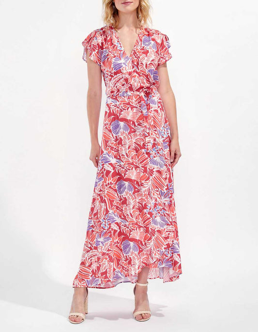 Robe longue cache-cœur ELEZA
