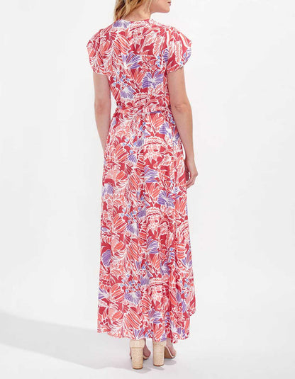 Robe longue cache-cœur ELEZA