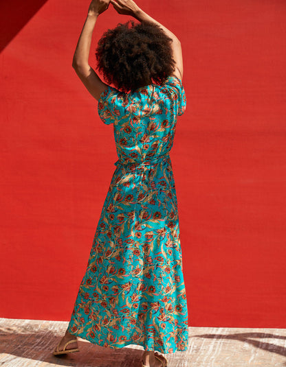 Robe longue cache-coeur ecovero ELEZA